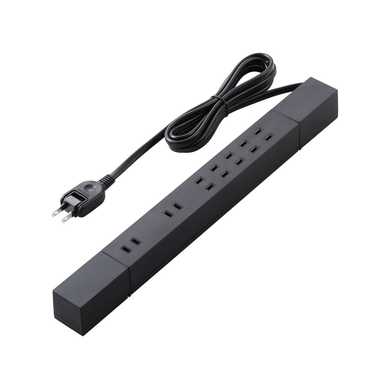 エレコム ダブル回転タップ 7口 雷サージ付 ホコリ防止シャッター付 固定&吊下可能 1m 2m 3m