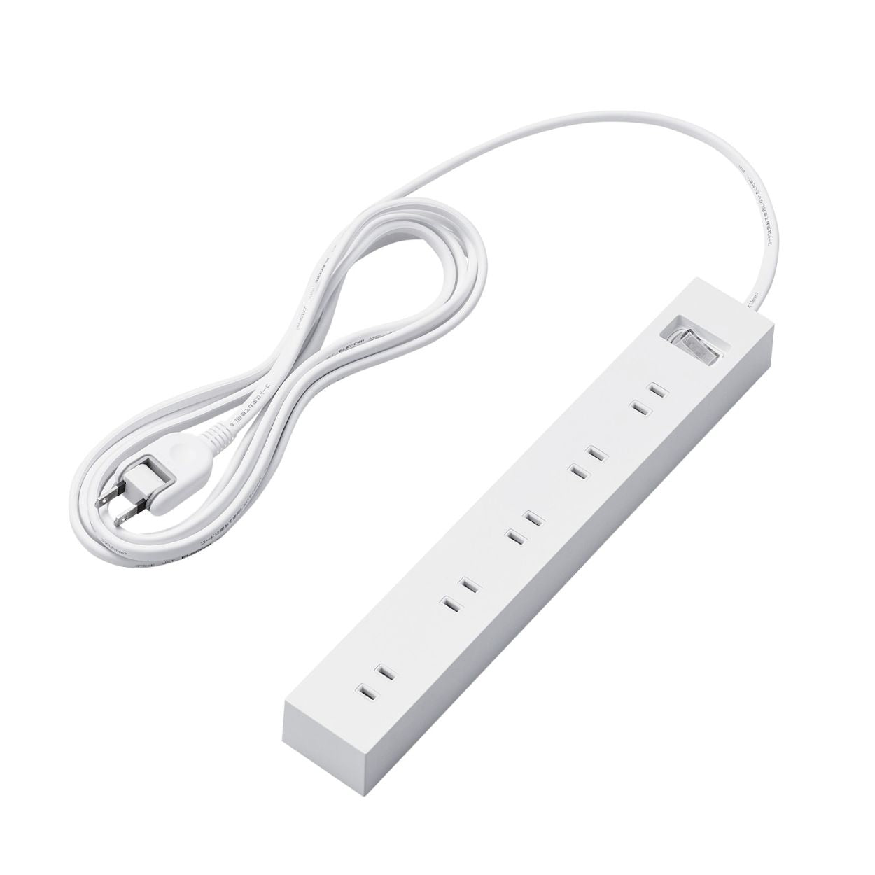 エレコム 雷ガードタップ 一括スイッチ マグネット ホコリ防止シャッター付き スイングプラグ 10口 1m 2m 3m 5m