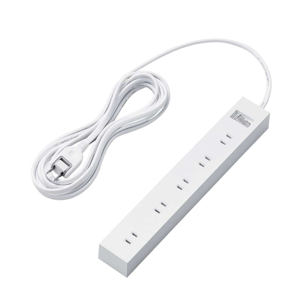 エレコム 雷ガードタップ 一括スイッチ マグネット ホコリ防止シャッター付き スイングプラグ 10口 1m 2m 3m 5m