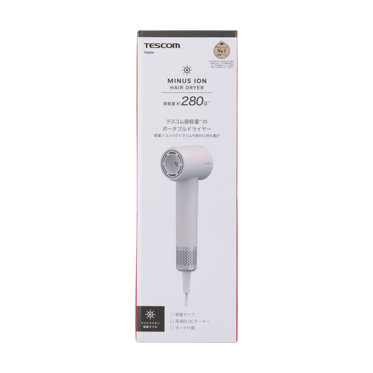 マイナスイオン ヘアドライヤー/ TD620A