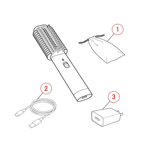 ☆パーツ☆USBコンパクトブラシアイロン / IBC100