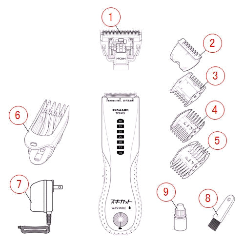 ☆パーツ☆電気バリカン/TCE425 – テスコムオンラインショップ