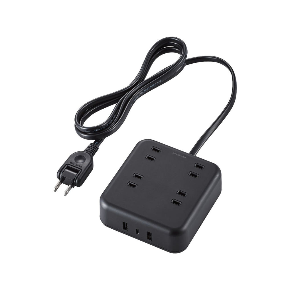 エレコム USBタップ USB Type-C×1(最大20W) USB-A×2(最大12W) 最大出力32W AC差込口×4 1.5m 3m