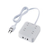 エレコム USBタップ USB Type-C×1(最大20W) USB-A×2(最大12W) 最大出力32W AC差込口×4 1.5m 3m
