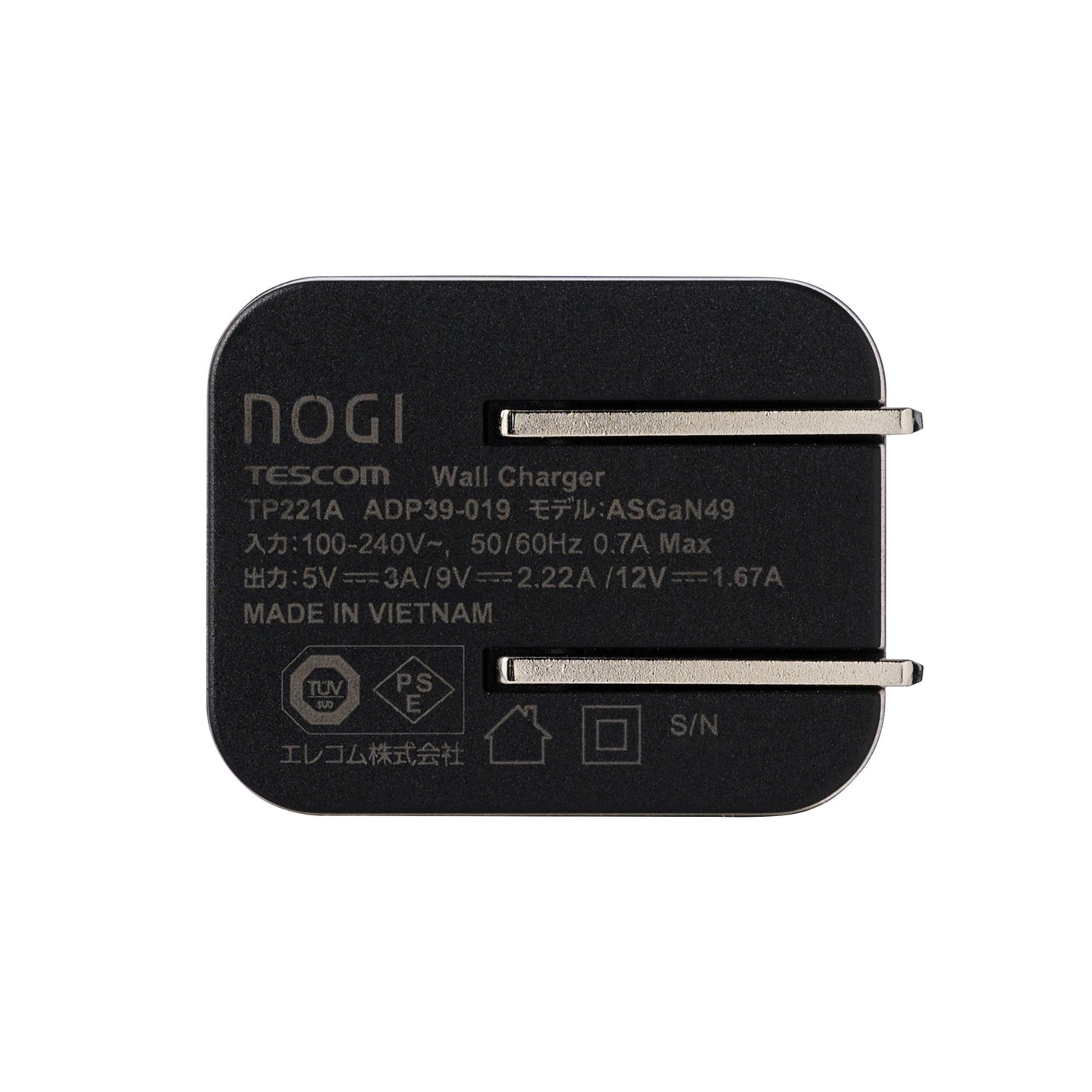 NOGI USB ACアダプター TP221A