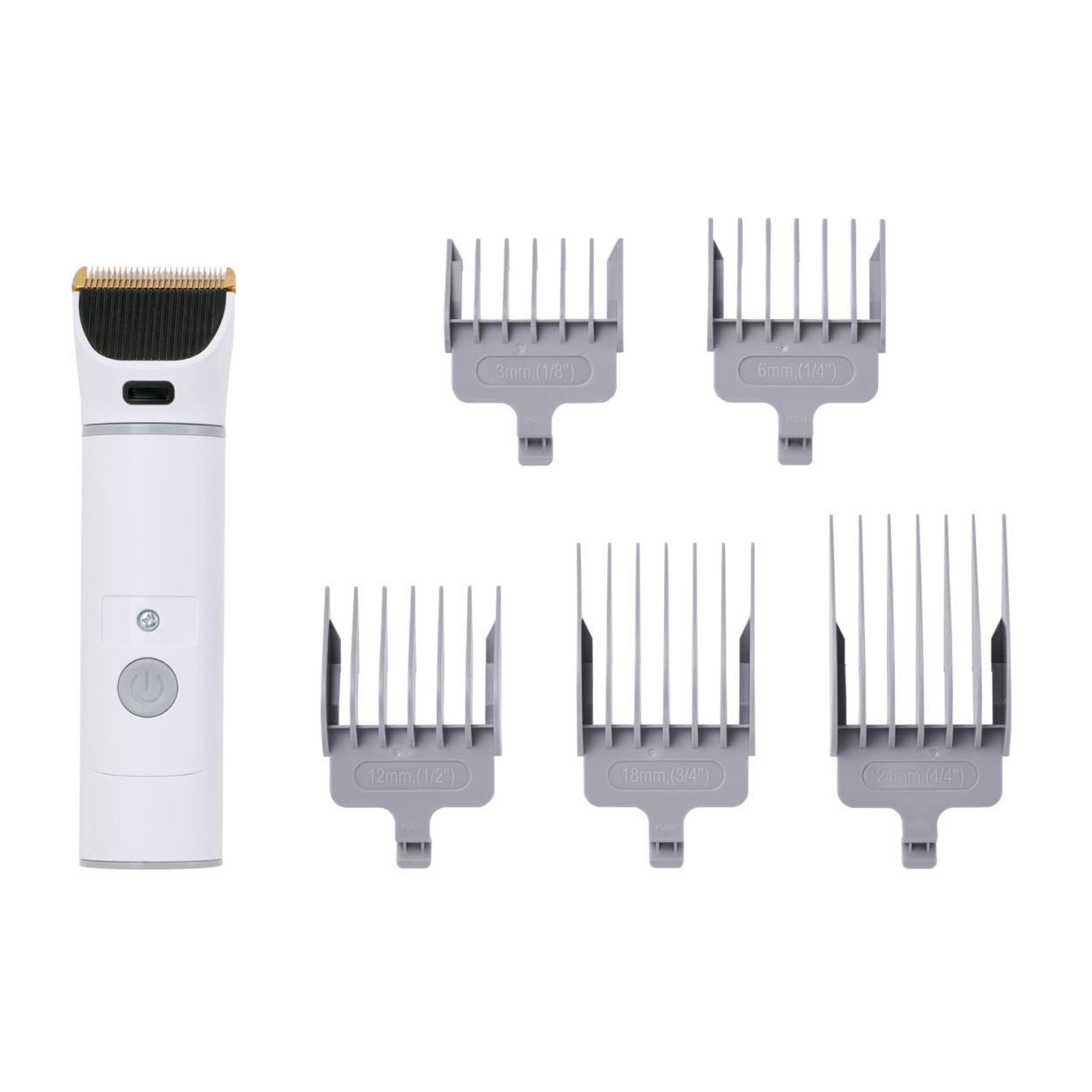 ペット用トリミング・グルーミングキット/5in1/吸引力3段階/給電式/PET-TK03WH
