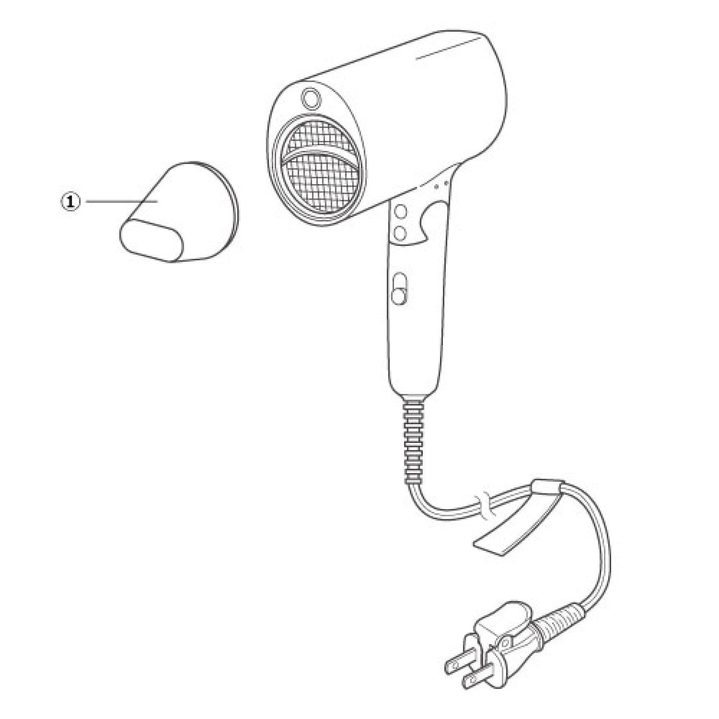 ☆パーツ☆マイナスイオン ヘアドライヤーTD713A