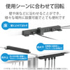 エレコム ダブル回転タップ 7口 雷サージ付 ホコリ防止シャッター付 固定&吊下可能 1m 2m 3m