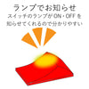 エレコム フロントタップ 雷ガード スイッチ付き 1口