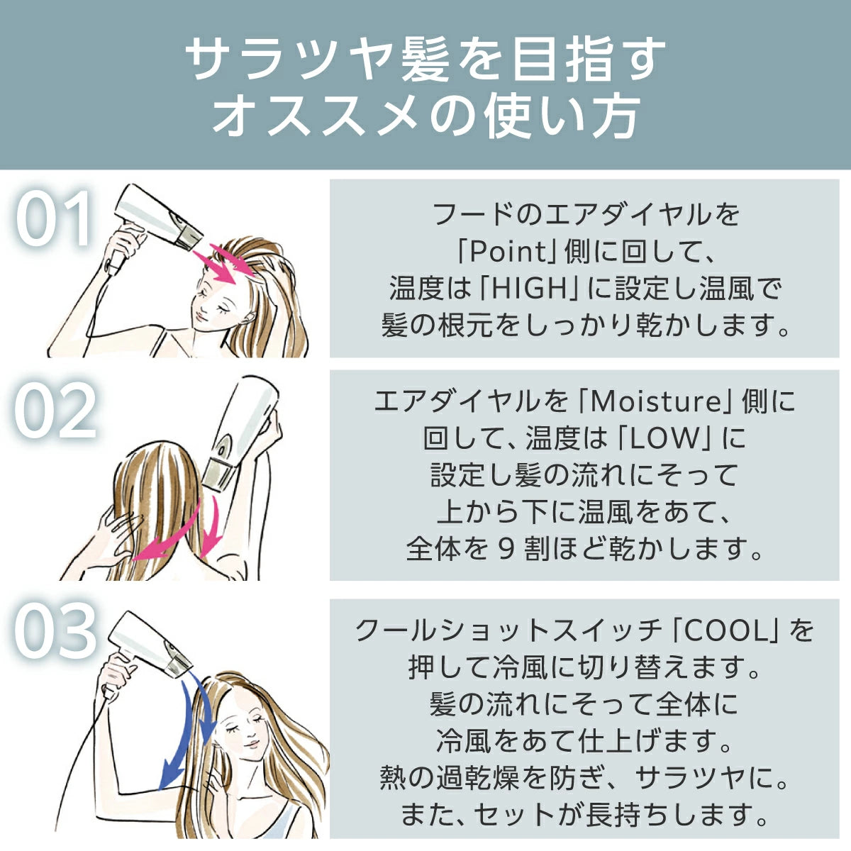 マイナスイオン ヘアードライヤー/ TD430B