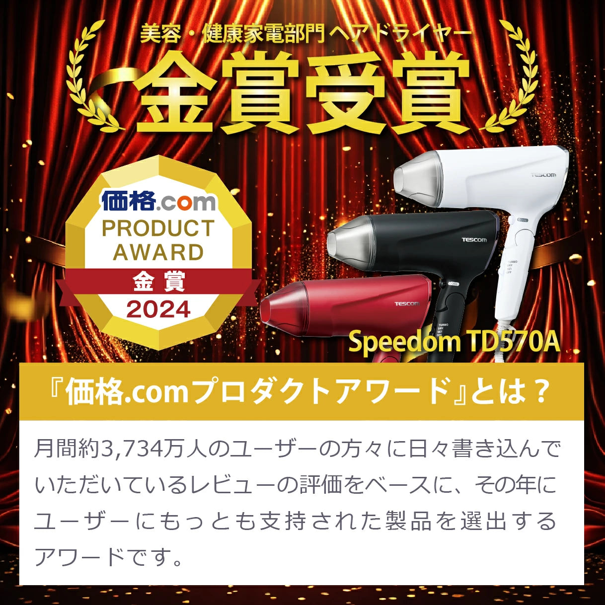 プロテクトイオン ヘアドライヤー/ TD570A